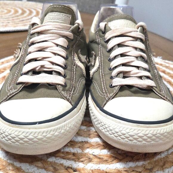 Converse John Varvatos All Star Player GreenCanvas/Leather Low Tops 8.5M/10.5W - Picture 2 of 9